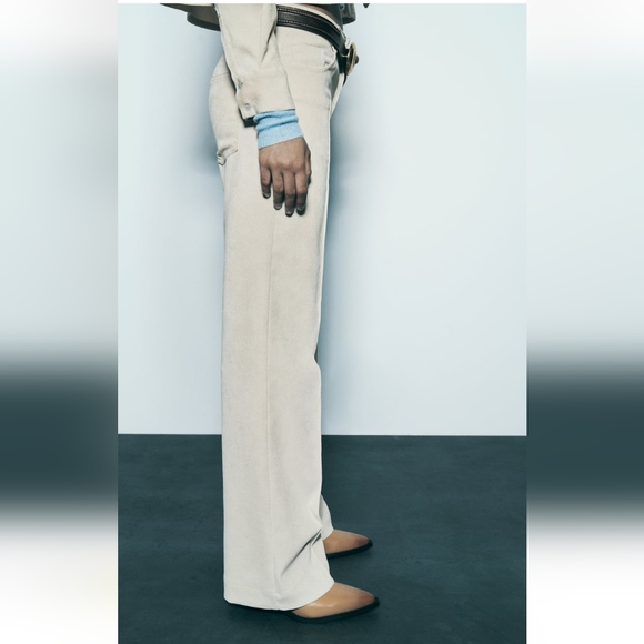 🆕️ Zara Straight Leg Corduroy Pants - Picture 2 of 5